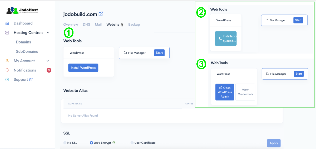OPSPI WordPress Native Install