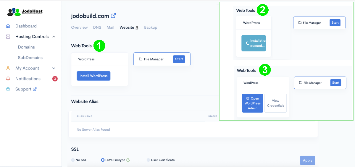 OPSPI WordPress Native Install